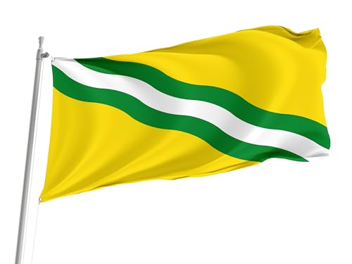 Bandera Del Orgullo Lentegí, Granada Spain Province Garden Flag Resistente Al Viento Y La Lluvia Pride Flag Lavable Banderas Premium Para Festival Desfile Patio 90X152Cm