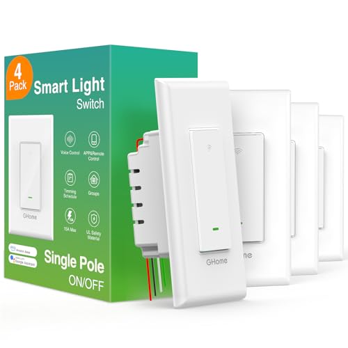 GHome Smart Switch, Smart Wi-Fi Light Switch for...