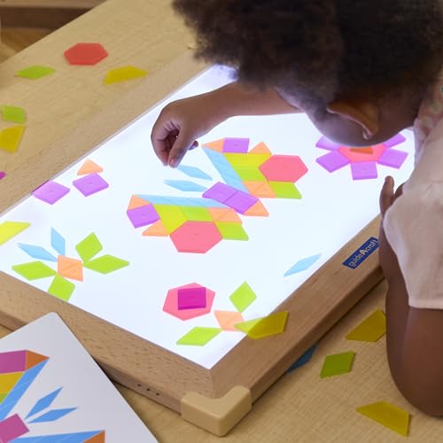 image for Guidecraft LED Activity Tablet: Light Up Tabletop Lightbox for Prescho