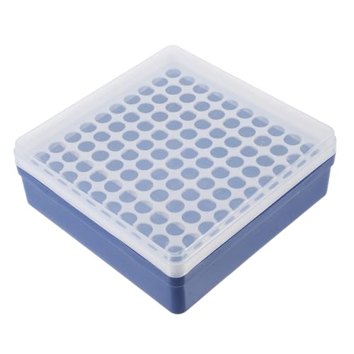 ULTECHNOVO Test Tube Storage Box Test Tube Case for Laboratory Reusable 100 Holes Easy to Store Lightweight