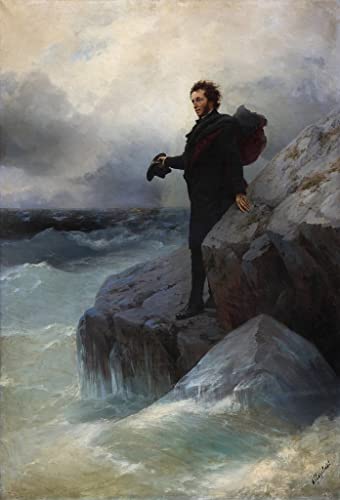 Impression d'art Alexandre Pouchkine Tableau Aivazovsky Haute Définition 60x90