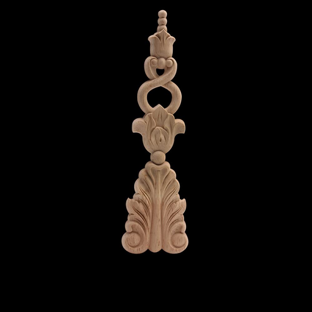 Appliques en bois décalcomanies européennes et moulures sculptées pour porte C25,4