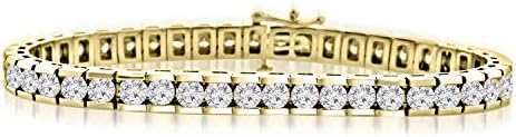 10.15 ct Ladies Round Cut Diamond Tennis Bracelet in Channel Sett...
