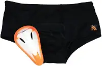Sunga com Proteção Genital Coquilha Infantil, Preto, Médio, Prottector
