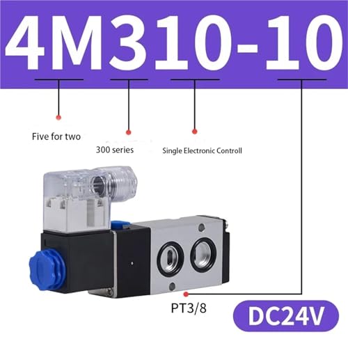 Électrovanne à plaque 4M210-08 et vannes d'inversion 4M310-10 DC24V