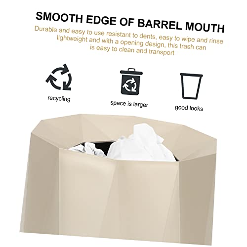 Caneca de basura rectangular dorada de 10L miniatura 6
