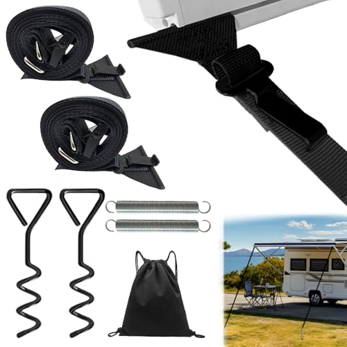 Anyingkai Banda para Toldo,Juego de toldos para Thule Omnistor para Equipamiento de Autocaravana Thule,toldo para Caravana,Kit de Correa con Correa pa...