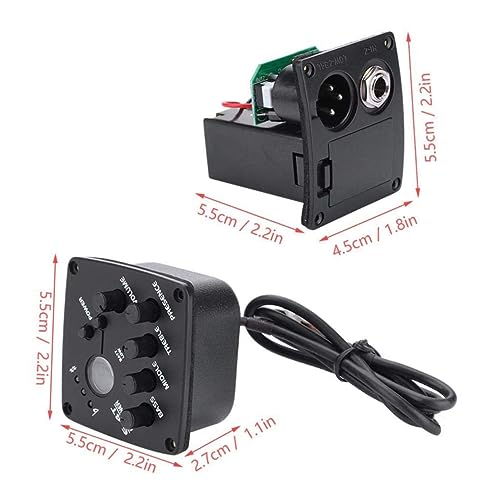 Micro Guitare Eq E-4t avec prise de son piezo compact pour instruments acoustiques - 2
