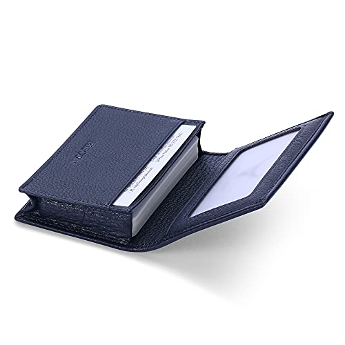 Image of HISCOW Business Card Holder with Large Compartment - Full Grain Leather