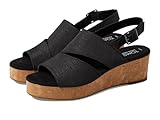 TOMS Damen Slingback Sandalen – Komfortable und Stylische Plateau-Sandalen für den Sommer mit Verstellbarer Passform, Nachhaltige Einlegesohlen