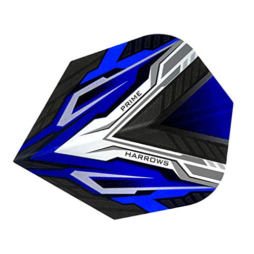 Harrows darts flights prime blue black