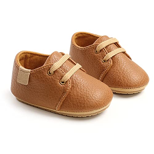 Image of QWZban Baby Shoes Girls Mary Jane Flats Non Slip Soft Sole PU Leather Infant Toddler Sneakers First Walkers Party Christmas Dress Shoes