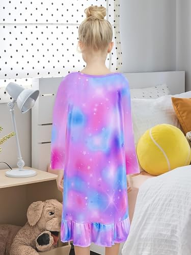 Bow Dream Toddler Girls Cartoon Dress and Matching American Girl Doll Clothes for Girls Long Sleeve2