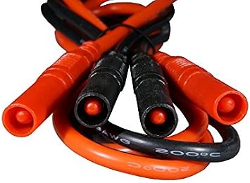 Test Lead Silicone 13 AWG Banana Plug Male-Male Straight-Straight 2 Meter