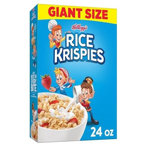 Kellogg's Rice Krispies Cereal, 24oz Box Cover