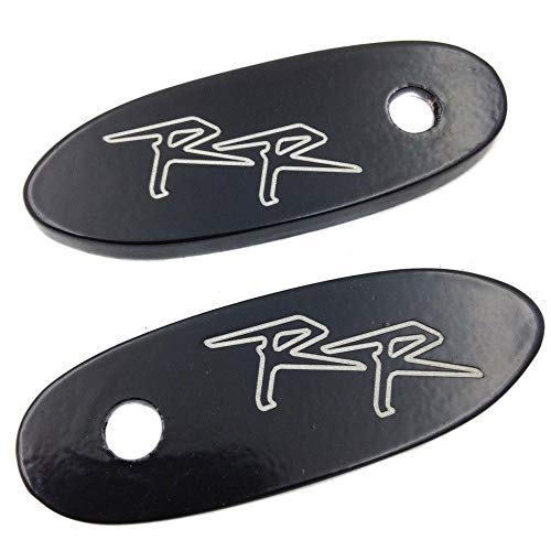 SMT-Mirror Block Off Plates Compatible With Honda Cbr 600Rr 900Rr 919Rr 929Rr 954Rr 1000Rr Black [B00RNIU070]