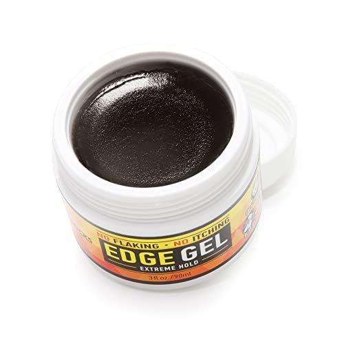 Allday Locks Edge Gel | Extreme Hold Edge Control Gel | No Flaking, Itching, Or Split Ends | Long Lasting Style For Braids, Locks, Twists, Cornrows | 3 Oz #TOP2