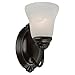 Sea Gull Lighting 44760782 Oaklyn One Light Bath, Heirloom, Bronze Finish with Alabaster? Glass