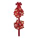Lighted Poinsettia Double Wreath