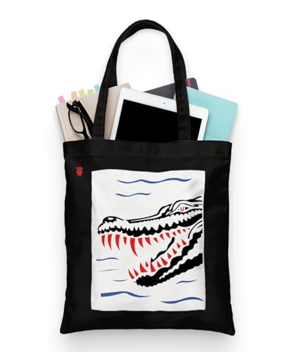 Image of ZORI Black Tote Bag With Pocket Printed Designed Canvas Tote Bags For Women large capacity,Tote bag For Shopping, College, Travel, More Canvas Handbag For Unisex Bag