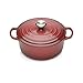 Produktbild Le Creuset Signature Gusseisen-Bräter mit Deckel, Ø 24 cm, Rund, Für alle Herdarten und Induktion geeignet, Volumen: 4,2 l, 4,305 kg, Burgundy, 21177247502430
