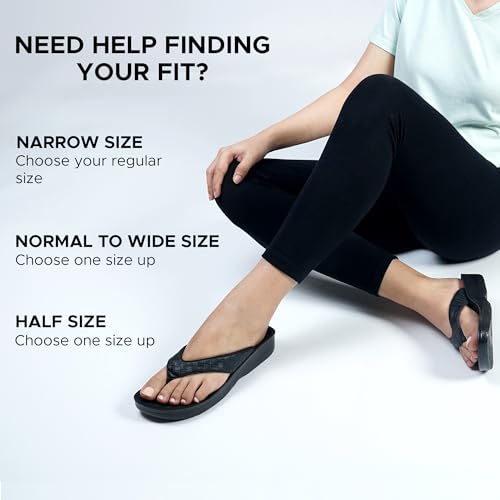 Image of AEROTHOTIC Comfortable Arch Support Flip Flops for Women Orthotic Sandals