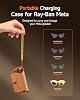 Estuche de Carga Portátil para Gafas Inteligentes Ray-Ban Meta Gen 1 y Gen 2 | Carga Rápida Magnética con Una Mano | Para Wayfarer, Headliner, Skyler y Oakley Meta HSTN | Diseño de Transporte Listo para Viajar 4