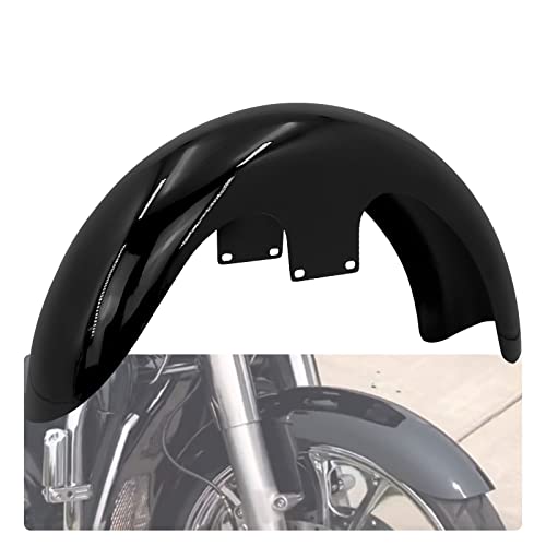 Image of 21-Inch Front Fender Fit for Harley Touring 1996-2023 | Gloss Black Front Mudguard for 130 /R21 Tires, Fits Road King, Road Glide, Street Glide, Electra Glide and Custom Baggers
