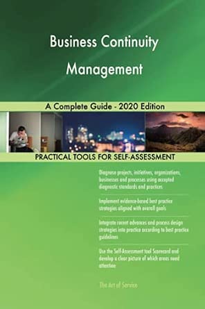 Buy Business Continuity Management A Complete Guide - 2020 Edition Book ...
