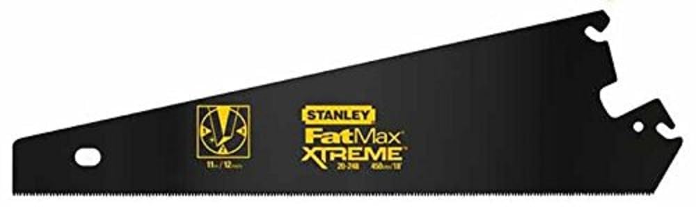 STANLEY - 0-20-204 Lame Xtreme Fine 450 Mm 1P Apl - Gamme FATMAX - Fabriqués En France - Système InstantChange - Denture JetCut 11 Dents - Traitement Blade Armor
