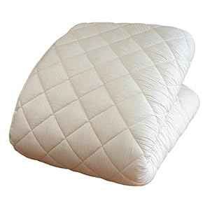 FULI Japanse vloermatras, futonmatras, shiki futon (shikibuton), opvouwbaar en draagbaar, gemaakt in Japan (wit…