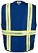 Safety Depot Safety Vest High Visibility Reflective Tape 8038-RB (Royal Blue, Large)