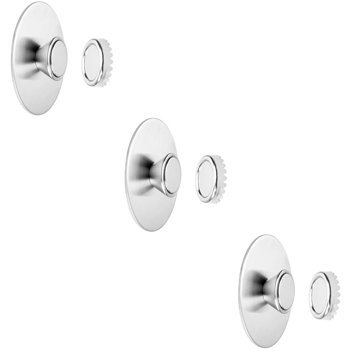 Cabilock 6stücke Magnetischer Seifenhalter Wandmontierte Seifenablage Mit Wasserableitung Elegantes Design Für Badezimmer Installieren Inkl Zubehör rutschfest Und Stabil