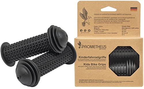 Prometheus Puños - Mangos - apretones para Manillar de Bicicleta con protección Frente a Golpes 22 cm | Edición 2019
