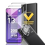 V-PORYADKU Protection D'écran pour Xiaomi Redmi Note 13 Pro Plus 5G/ Pro+ 5G 6,55 Pouces, Verre Trempé 2 Pièces + Caméra Protecteur 2 Pièces, Anti-empreintes digitales, 9H Dureté, Sans Bulle