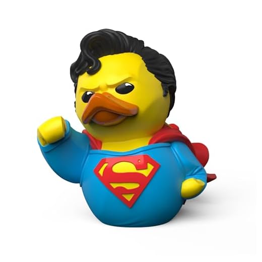 TUBBZ Boxed Edition - Figura Coleccionable de Pato de Goma de Vinilo de Superman - Producto Oficial de DC Comics - Cómics, TV, películas y Videojuegos