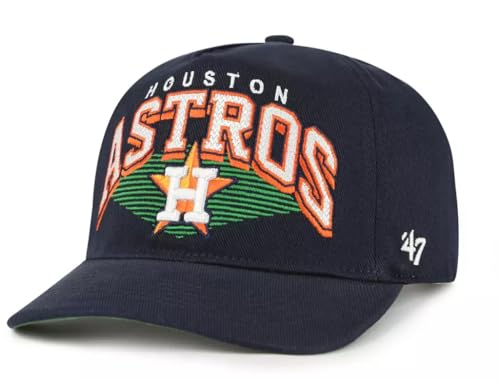47 Houston Astros Pomona Hitch Navy Blue Adjustable Cap - MLB Mid-Structured Snapback Hat