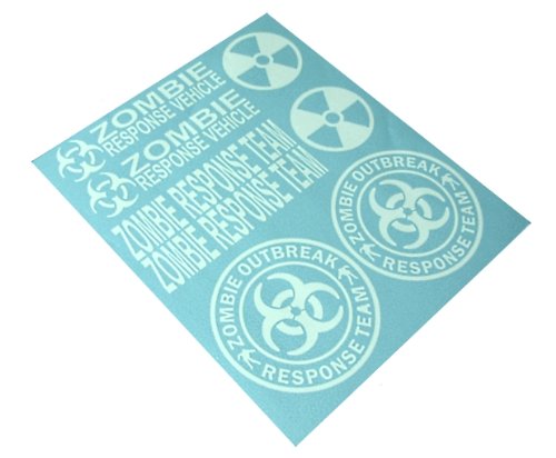BERRYZILLA Zombie Outbreak Response Team Vehicle Decal Vinyl Sticker Set of 8