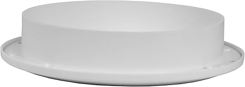 Miniatura 5 de Ventilación redonda de plástico blanco de 6 pulgadas - Rejilla de ventilación de aire - Cubierta de rejilla - Malla de pantalla integrada - Cubierta