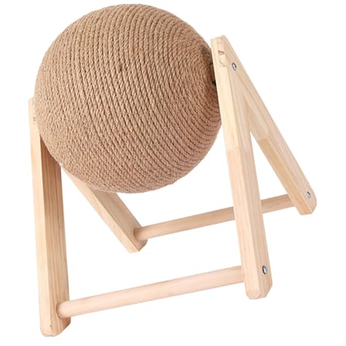 Juguete Rascador para Gatos Bola Sisal Natural 7.09 in miniatura 1