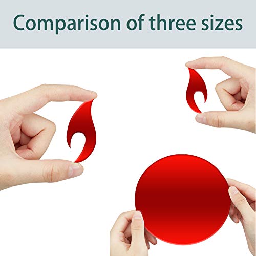 Creatcabin 3D Sunflower Mirror Wall Stickers Acrylic Mirror Wall Decals Self Adhesive Diy Wall Decor For Living Room Bedroom Tv Background Home Decoration, Red #TOP2