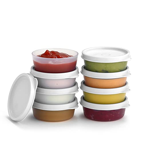 Image of Signoraware Mini Mate BPA Free Plastic Containers Set (70ml x 8 | Set of 8 | White)