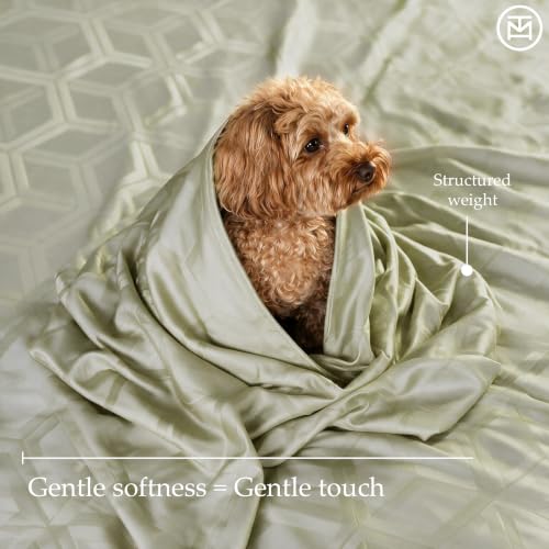 Image of Threadmill 600TC Cotton Full Sheet Set, Sateen, Jacquard, Sage Green