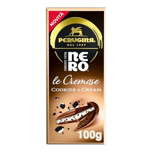 PERUGINA NERO Cookies&Cream Tavoletta Cioccolato Fondente Ripiena 100g