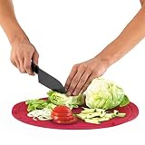Tabla de Cortar de Cocina Plegable Elástica Multifuncional Alfombrillas de Cocina Plegables con BandejaTabla de Cortar Polietileno Pan Jamon Frutas y Verduras Filtro Limpieza para Encimera