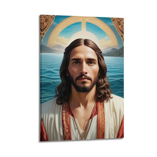 Poster chrétien Brave And Kind Jesus une source quotidienne d'inspiration et de bienveillance