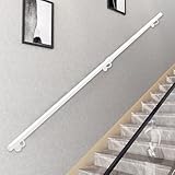 【Matériau】La rampe d'escalier est fabriquée en fer forgé et en tube galvanisé. Sa surface est recouverte d'un revêtement anticorrosion, durable et résistant à la flexion et à la déformation.