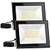 Aigostar Foco Led Exterior 30w 2700 lúmen,Luz led Exterior Impermeable IP65,Proyector LED Exterior & Interior Blanco Natural 4000 K para Jardín,Patio,Garaje,Parque 2 piezas