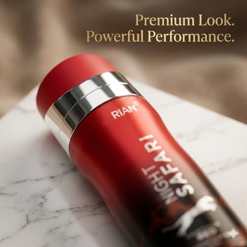 Image of RIAN Night Safari Panther Red Deodorant Body Spray | Bold Intense Fragrance | Long Lasting Deo for Men & Women | 200 ML