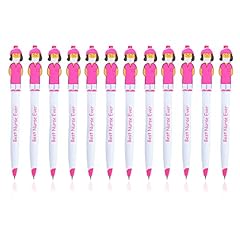 12Pz Penne a Sfera con Infermiere, Regali Divertenti per Infermiere di Apprezzamento per Medici Assistenti Medici Set di Penne Infermiere per Studenti di Medicina Ufficio Scolastico (Rosa)